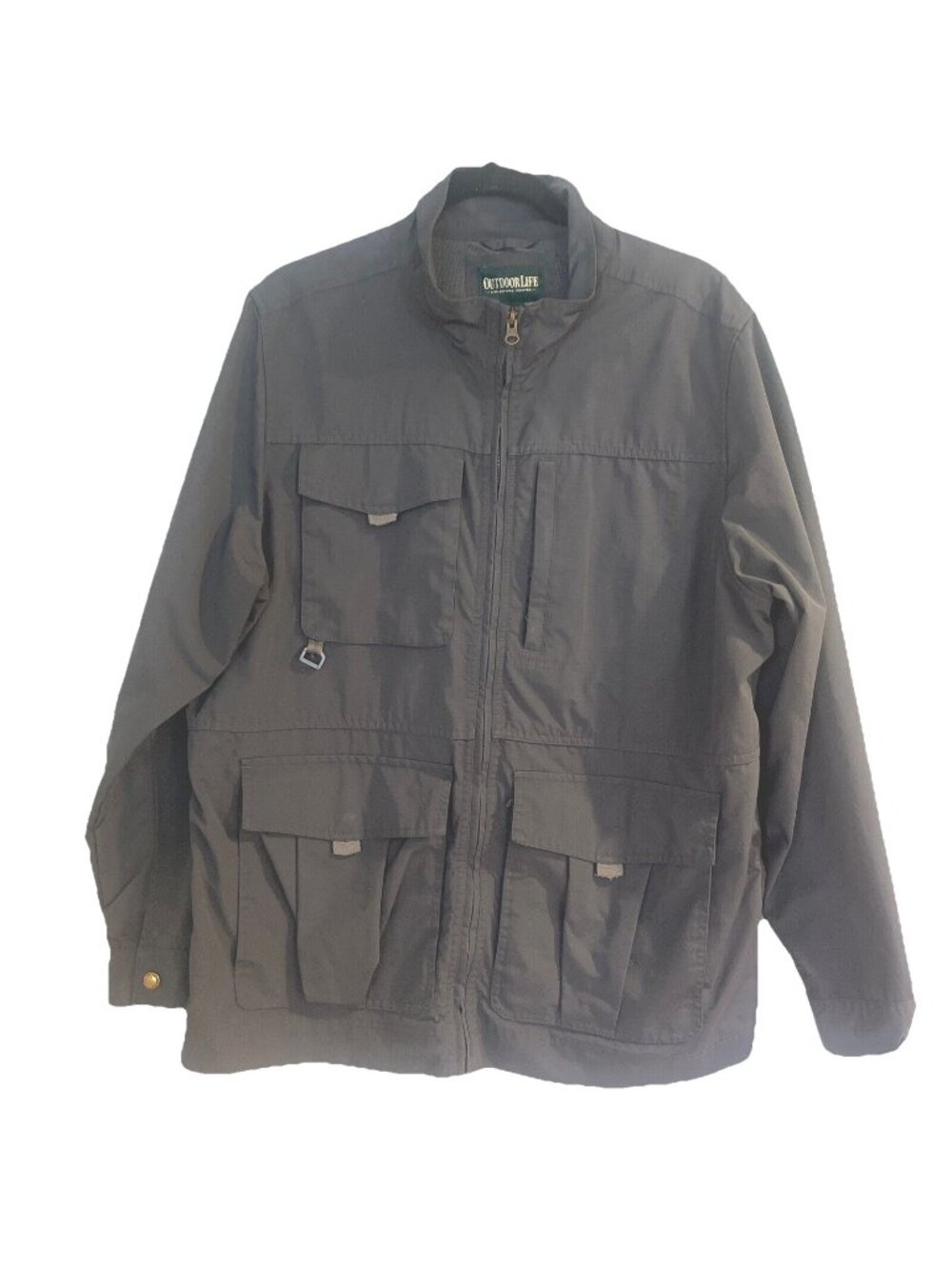 Outdoor Life Men's Water-Resistant Traveler Jacket sz Large Green